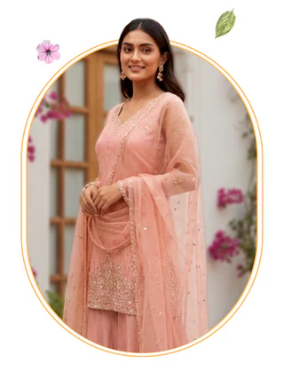 Kurta Pant Dupatta Set