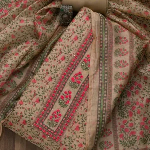 beige-chanderi-threadwork-unstitched-dress-material-with-matching-bottom-and-dupatta